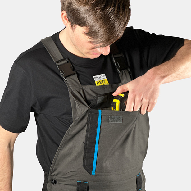 Work pants with multiple pockets