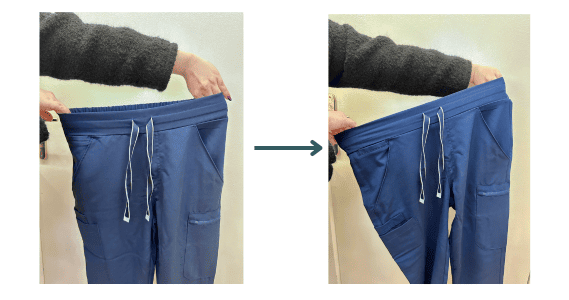 stretch work trousers - actual stretch in the waistband