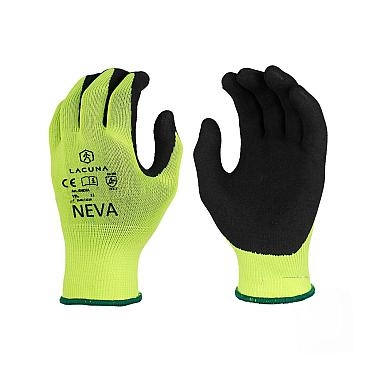 NEVA latex coated glove, rumene,1/1