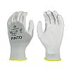PINTO PU coated glove white, 12/1