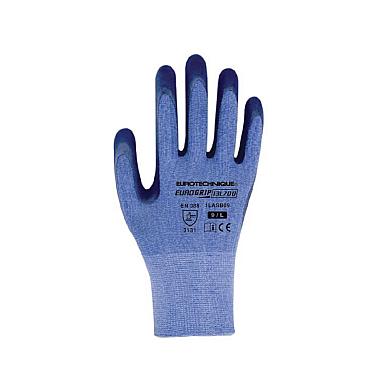 Latex coated glove, blue, 1/1