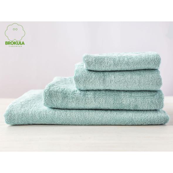 Towel, light blue, 70x140