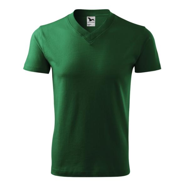 Malfini V-neck short-sleeved shirt