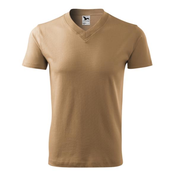 Malfini V-neck short-sleeved shirt