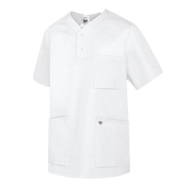 BP® Tencel™ unisex slip-on tunic, white